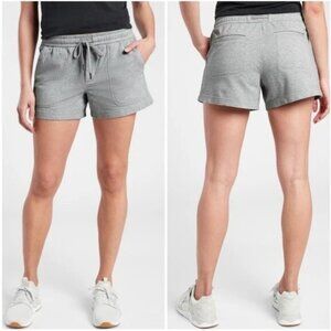 Athleta Farallon heathered short, 14 TALL gray